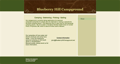 Desktop Screenshot of blueberryhillcampground.net