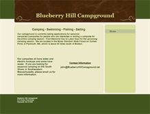 Tablet Screenshot of blueberryhillcampground.net